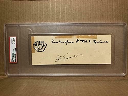 Ted Simmons izrezani potpisani autograpd Autograph Auto PSA PSA/DNK COA BASEBALL KARTICA - Autografirani MLB fotografije