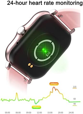 Byikun Smart satovi za muškarce, 1,7 '' IPS metalne futrole s cijelim dodirom Prilagodite Nadgledanje zdravlja sučelja za daljinsko