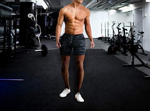 Everworth muški 2-u-1 bodybuilding trening kratke hlače lagane treninge u teretani kratki trkački atletski jogger s džepovima s patentnim