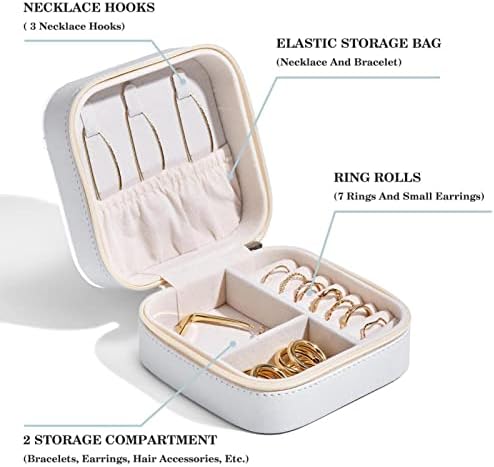 Mini prijenosni nakitni slučaj za prsten, privjesak, naušnica, kutija za organizator ogrlice, rođendanski pokloni slatka jednorog duga
