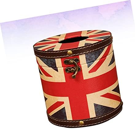 Aboofan kutija zastava Cilinder Engleska ispraznost automobila uredski poklopac nakit za skladištenje nakita šminke papir papir kuhinja