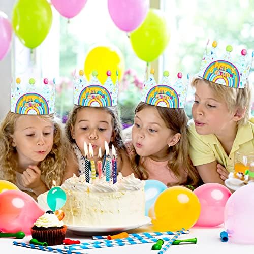 Rođendanske krune za dječji razred, rođendanske kape za djecu, rođendanska kruna za sretan rođendan, podesivi šareni šeširi za zabave