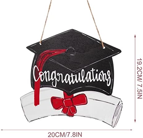 Dekoracija kuće Abaodam 2023 Diplomiranje Drvenih vrata Izrezi natpisa za maturu kapice Zidni znak čestitke za diplomiranje Dvorice