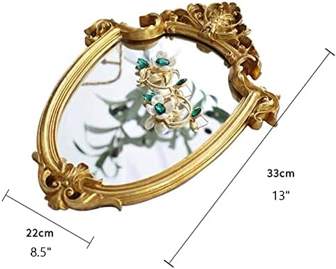 malo zlatno Vintage ogledalo kupaonsko Ukrasno ogledalo za šminkanje Vintage ogledala za zid zlatno Vintage ogledalo
