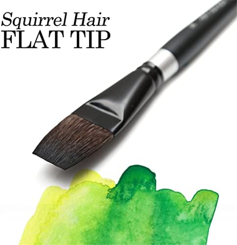 ZSEDP kosa ravna akvarelna boja četkica četkica za umjetničko slikanje za profesionalni akvarelni gouache akrilni crtež