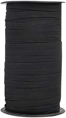 Elastična traka za šivanje elastični kabel od 1/4 inča, široka pletena elastična traka za samostalno šivanje, 70 metara bez pete