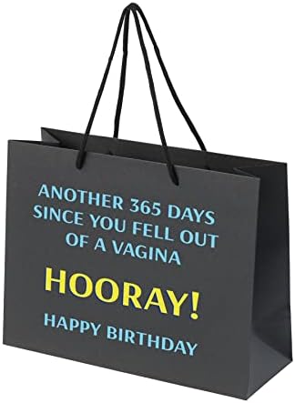 Sjajne poklon vrećice za rođendansku odjeću-zabavni papir s ručkama od užeta-Reciklirana i ekološki prihvatljiva poklon vrećica-Ura!