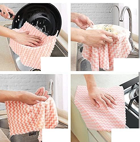 Hoerpethl Proizvodi za kućne kuhinje zadebljani kvadratna traka za pranje posuđa bez štapića uljana jela za čišćenje upijaju voda