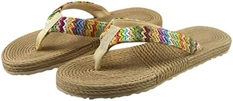 Wasserce papuče za žene koje se mogu pere na otvorenom modno tkanje plaža cipele ravne flip-flops prozračne žene za žene papuče sandale