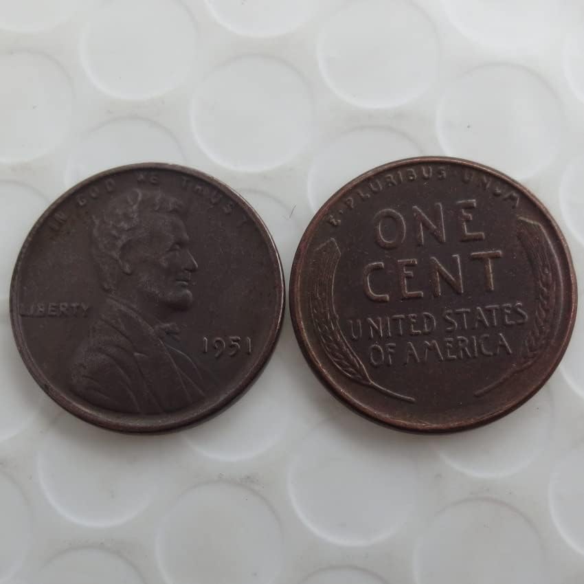 1951. američki Lincoln Cent Strani kopija Komemorativna kovanica