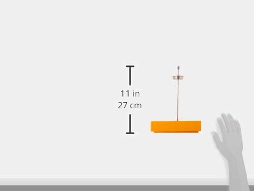Mepra držač za papirnati ručnik - narančasta gumena baza od drva, srebrni završni stalak, jednostavan za čišćenje