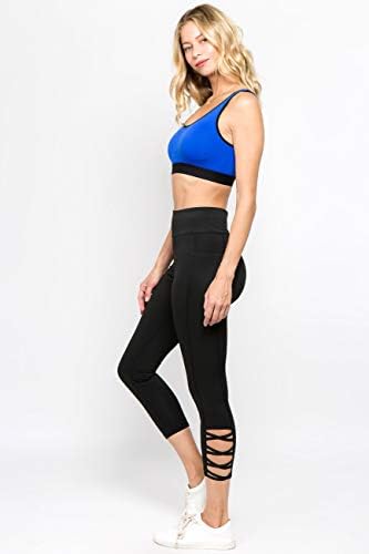Yelete ženske jogging hlače visoki struk rešetke rešetke za gležnjeve gamaše s džepovima
