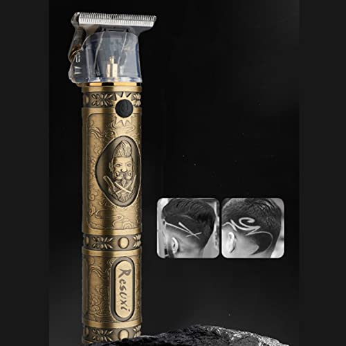 3 seta punjiva Brijačnica Brijačnica brončana mašina za šišanje kose pribor za graviranje brade trimer za šišanje profesionalne frizure