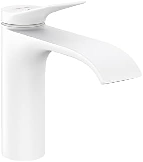 Hansgrohe Vivenis Modern 1 ručno 1 rupa 7-inčna slavina za sudoper u kupaonici u Matte White, 75020701