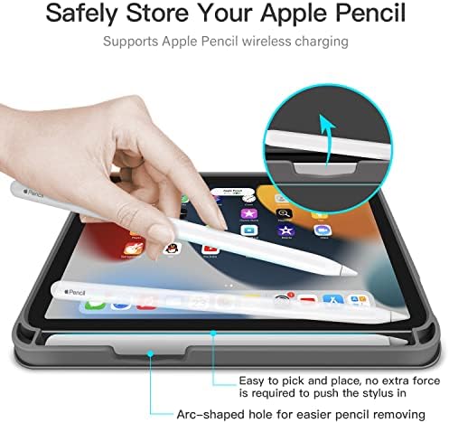 Bloxflag iPad Mini 6 Case 2021 6. generacija 8.3 inčni pametni folija zaštitni poklopac s držačem olovke/džep/automatsko spavanje/buđenje
