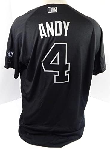 2019 Detroit Tigers Rick Anderson Andy 4 Igra je koristio igrači crnog Jerseyja vikend - igra korištena MLB dresova