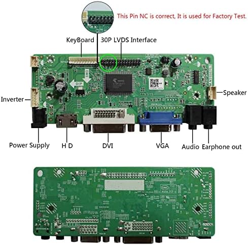 Kontroler VSDISPLAY HD-MI VGA DVI Audio LVDs 30-pinski konektor za 17 19 1280x1024 M170EG01 M170EN01 M170EN06 M170ETN01 1 igralište