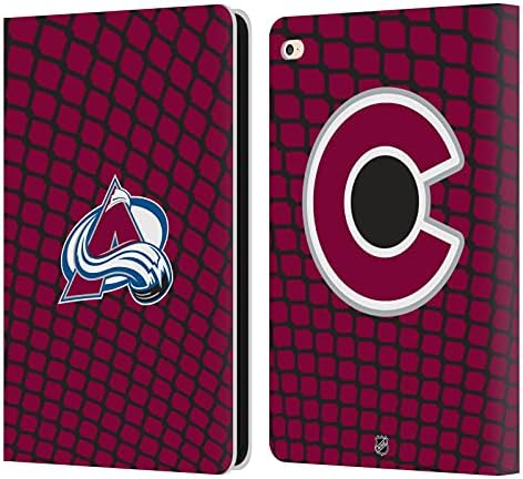 Dizajni slučaja glave Službeno licencirani NHL Net uzorak Colorado Avalanche Leather Book Cover Cover Cover kompatibilan s Apple iPad