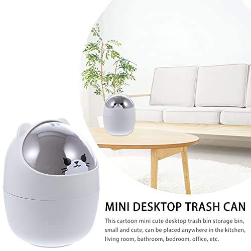 Vorcool Mini Desktop Skladištenje kanta za kantu smeće Can Mini otpadni karikarski dizajn kompost kompost lagano- čista countertop