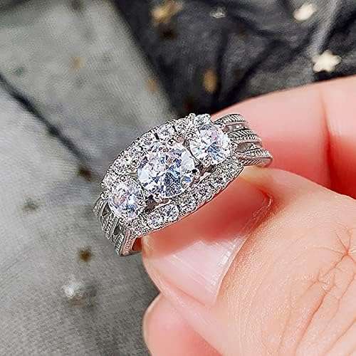 2023 novi prsten od punog dijamanta i cirkonija za žene Jednostavan Modni nakit popularni dodaci za žene prstenje žlica