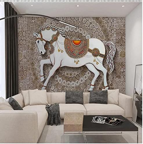 3D ukrasni muralni europski kreativni plemenita konjska zrna zidna tapeta dnevna soba Dječja dječja spavaća soba zidna tkanina ukras