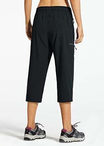 Libin ženske teretne hlače za planinarenje lagane brze suhe hlače Capri Atletic Workout casual vanjski džepovi s patentnim zatvaračem