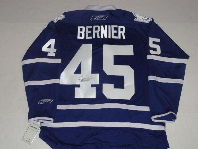 Jonathan Bernier potpisao je Reebok premijer Toronto Maple Leafs Jersey licenciran - Autografirani NHL dresovi