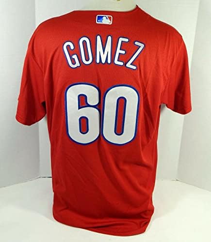Philadelphia Phillies Michael Gomez 60 Igra Korištena Red Jersey ext St XL 006 - Igra korištena MLB dresova