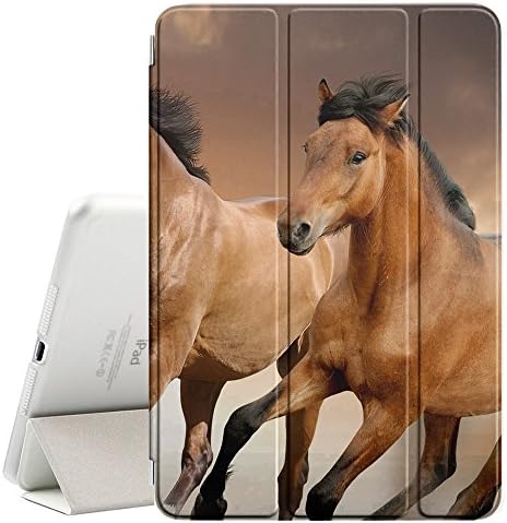 STPlus Brown Horse Animal Pametni poklopac s leđima + Automatsko spavanje/Funkcija buđenja + Stand For Apple iPad 2017
