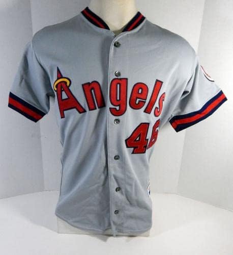 1991. Kalifornijski anđeli Scott Lewis 46 Igra korištena siva Jersey 44 DP14377 - Igra korištena MLB dresova