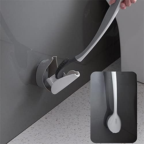 Genigw silikonska toaletna četka i nosač kompaktni zidni pribor za čišćenje alata za čišćenje bez probijanja (boja: d, veličina