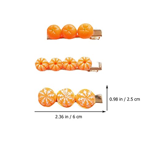 10 kom imitacija narančaste kopče za kosu voće narančasta mandarina narančasta kopča za kosu imitacija voćnih Dodataka za kosu