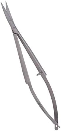 Škar za šivanje veznjaka - Spring Action Scissor 4.75 - njemački nehrđajući čelik, zakrivljeni vrh, škare, škara za navoje - po jedinstvenom