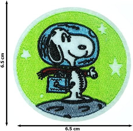 JPT - Dog Spaceman Crtani izvezeni Applique Iron/Swee na flasteri značka Slatka logotip flastera na prsluku košulja šešir jean torba