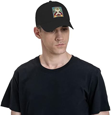 Anime kaliman bejzbol kapica muški ženski podesivi klasični logotip hat hat prozračni casual sportski kamion šešir crn
