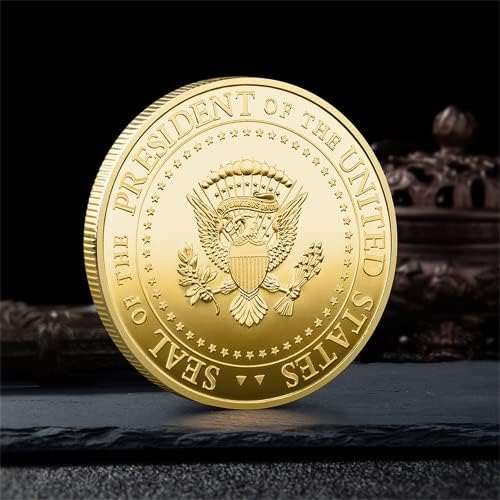 2021-2025 Trump dvobojni komemorativni zlatni novčić izazov za novčiće medalje američki predsjednik Trump Badge Silver Coins Kolekcionarski