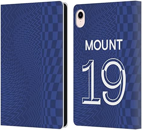 Dizajn glavnih slučajeva Službeno licencirani nogometni klub Chelsea Mason Mount 2021/22 Igrači Home Kit Kožni knjiga Flip Case Cover