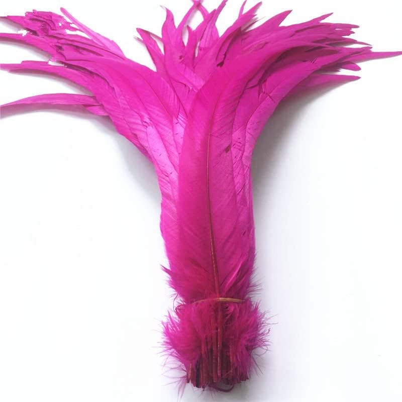 Zamihalaa - pero repa pijetla koke 40-45 cm / 16-18 inča Crno-bijelo perje fazana za rukotvorine vjenčano perje za ukrašavanje perja