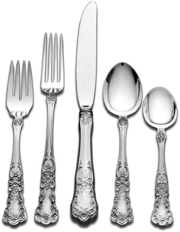 Set pribora za jelo od srebra od 5 komada, Set za 1 osobu