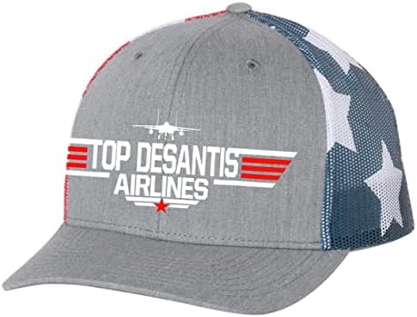 Top DeSantis Airlines Mens Trucker Hat Patriot Pride vezeni šešir za bejzbol kapu