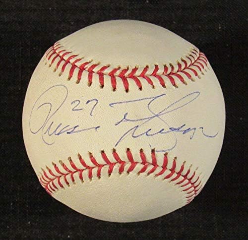 Russ Johnson potpisao je autogram Autograph Rawlings Baseball I B113 - Autografirani bejzbols
