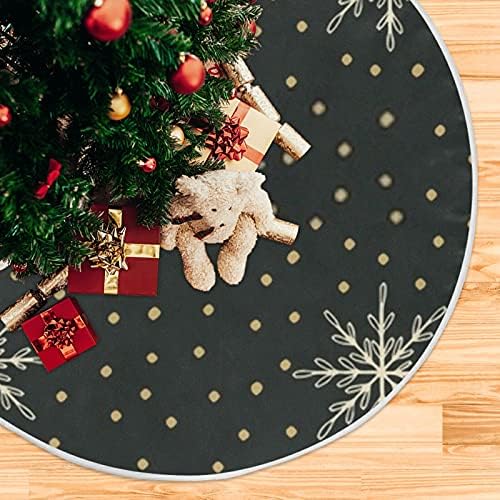 Baxiej božićna snježna pahulja polka točkice velike suknje božićno drvce prostirka zima božićni blagdanski dekoracija stabala suknja