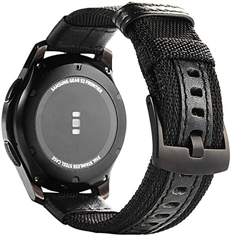 Maxjoy Galaxy Watch 46 mm/ Galaxy Watch 3 45 mm trake, Gear S3 Frontier Classic Nylon Band, 22 mm Zamjenski remen za brzo izdanje Veliki