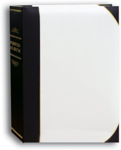 Pioneer Mini Ledger Le 'Memo vezani foto album, solidne bijele boje naslovnice sa zlatnim naglascima, drži 50 5 x 7 fotografija, 1