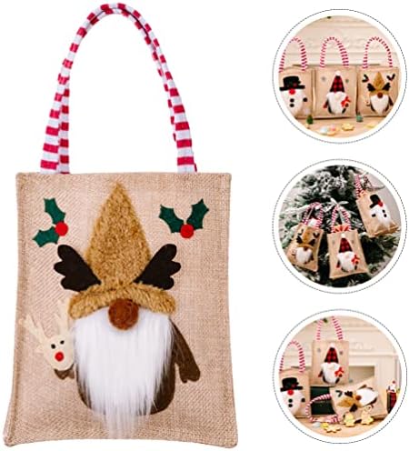 Vrećice za poslastice poklon vrećica za poslastice Božićna vrećica za slatkiše lijepa 3-In-nos lutka ručka Poklon vrećica božićne poklon