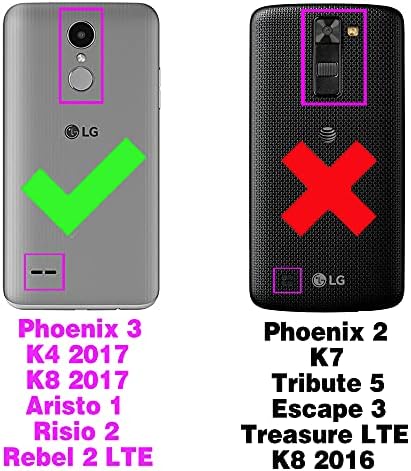 Kompatibilan sa LG Aristo 1 / Phoenix 3 / K8 2017 / Risio 2 / Rebel 2 LTE Torbica-novčanik i remen za ručni zglob i kožnim držačem