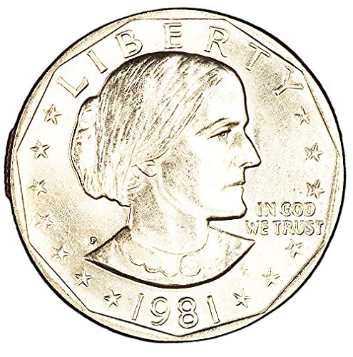 1981. P Bu Susan B Anthony S.B.A. Dolar izbora necirkulirano američko mentu