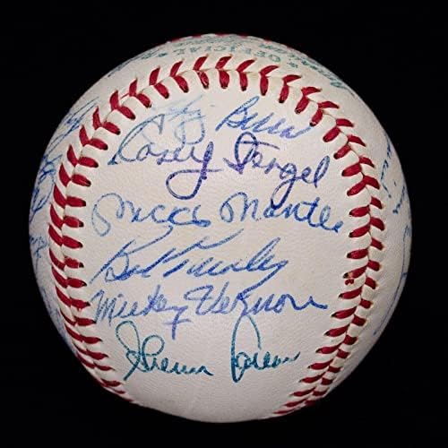 Visoka razred 1958. A. L. All Star potpisana oal lopta w/Mickey Mantle Ted Williams JSA - Autografirani bejzbol