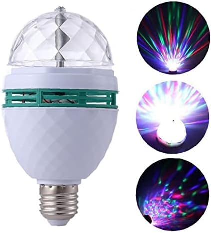 1 kom rotirajuće LED svjetlo, 3 vata kristalna kugla šarena Svjetiljka za zabavu u baru vjenčanje