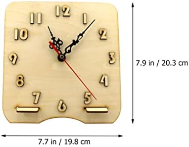 YardWe uredski dekor uredski ured ureda ureda uređenja ureda kuće Obrazovni DIY sat ručno izrađeni sat ukras sata model digitalnog
